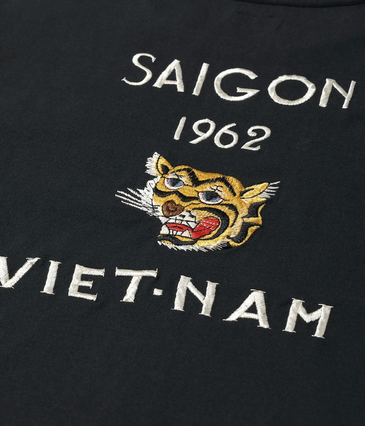 TT79590 SUKA T-SHIRT EMBROIDERED “SAIGON VIET-NAM” - BLACK