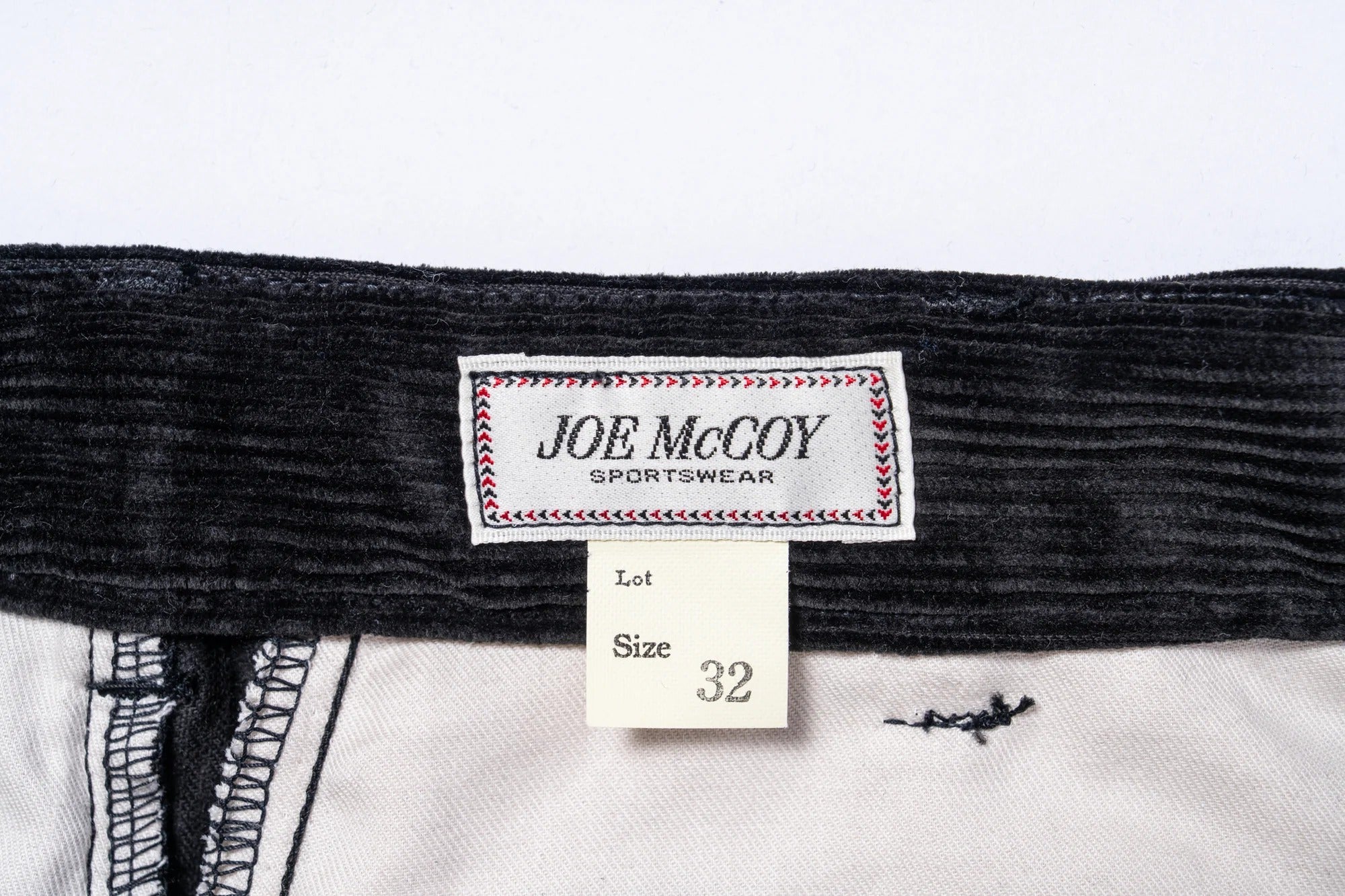 MP25105 DOUBLE-PLEAT CORDUROY TROUSERS - BLACK