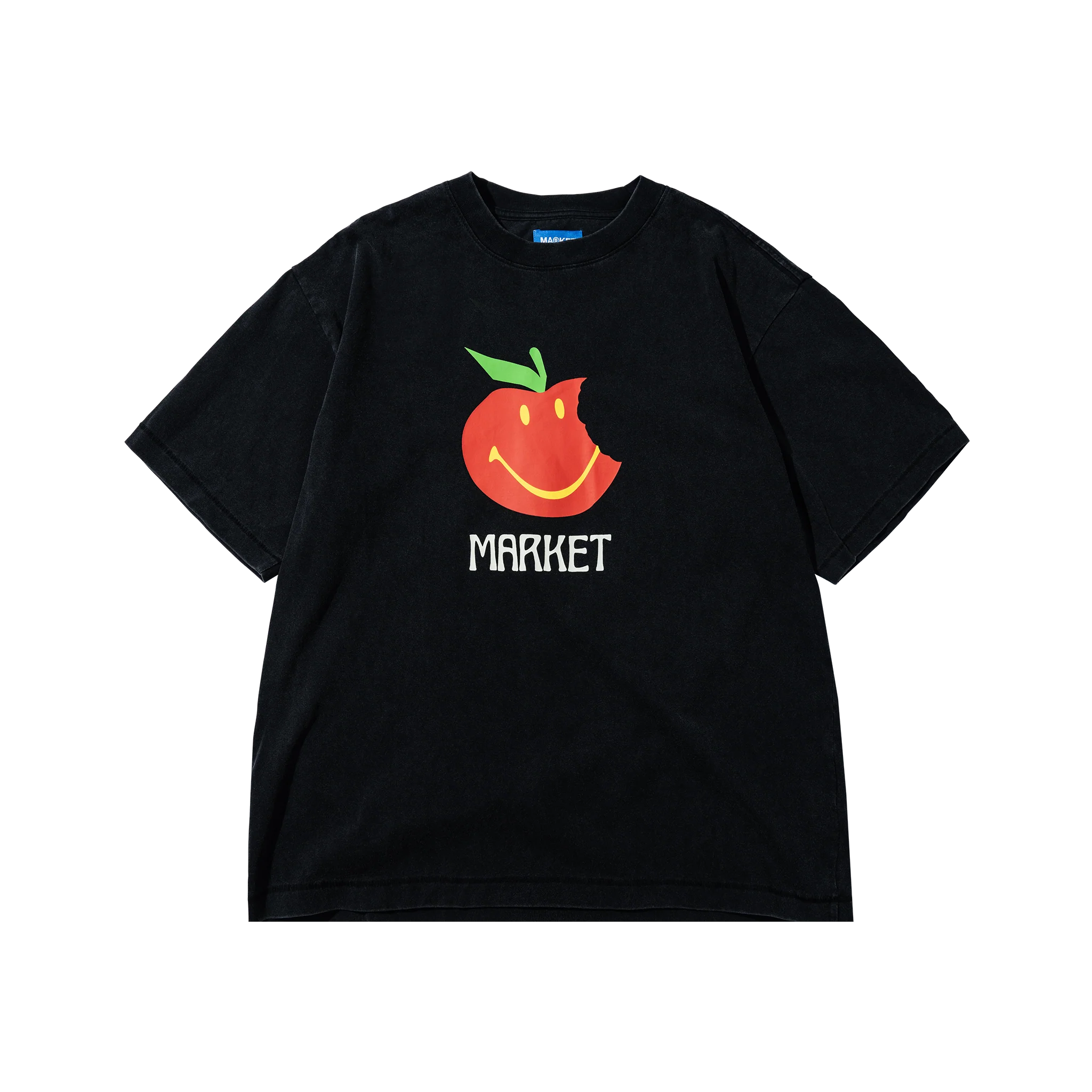 SMILEY HONEYCRISP T-SHIRT - WASHED BLACK