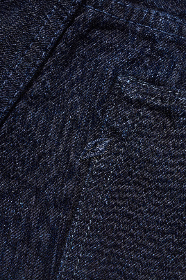XX-013-IDBK 14oz Slim Tapered - INDIGO X BLACK