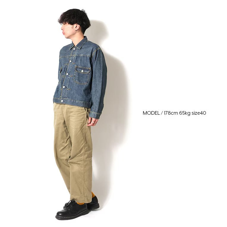 51584 US COTTON TYPE2 DENIM SHIRT JACKET - INDIGO VINTAGE WASH