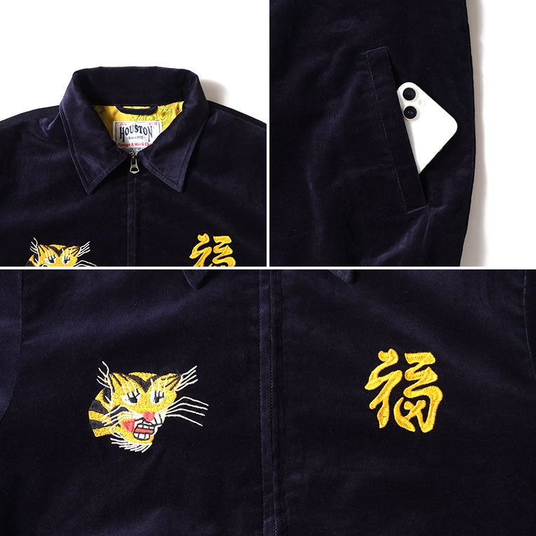 51508 COTTON VELVETEEN VIETNAM JACKET (MAP) - NAVY