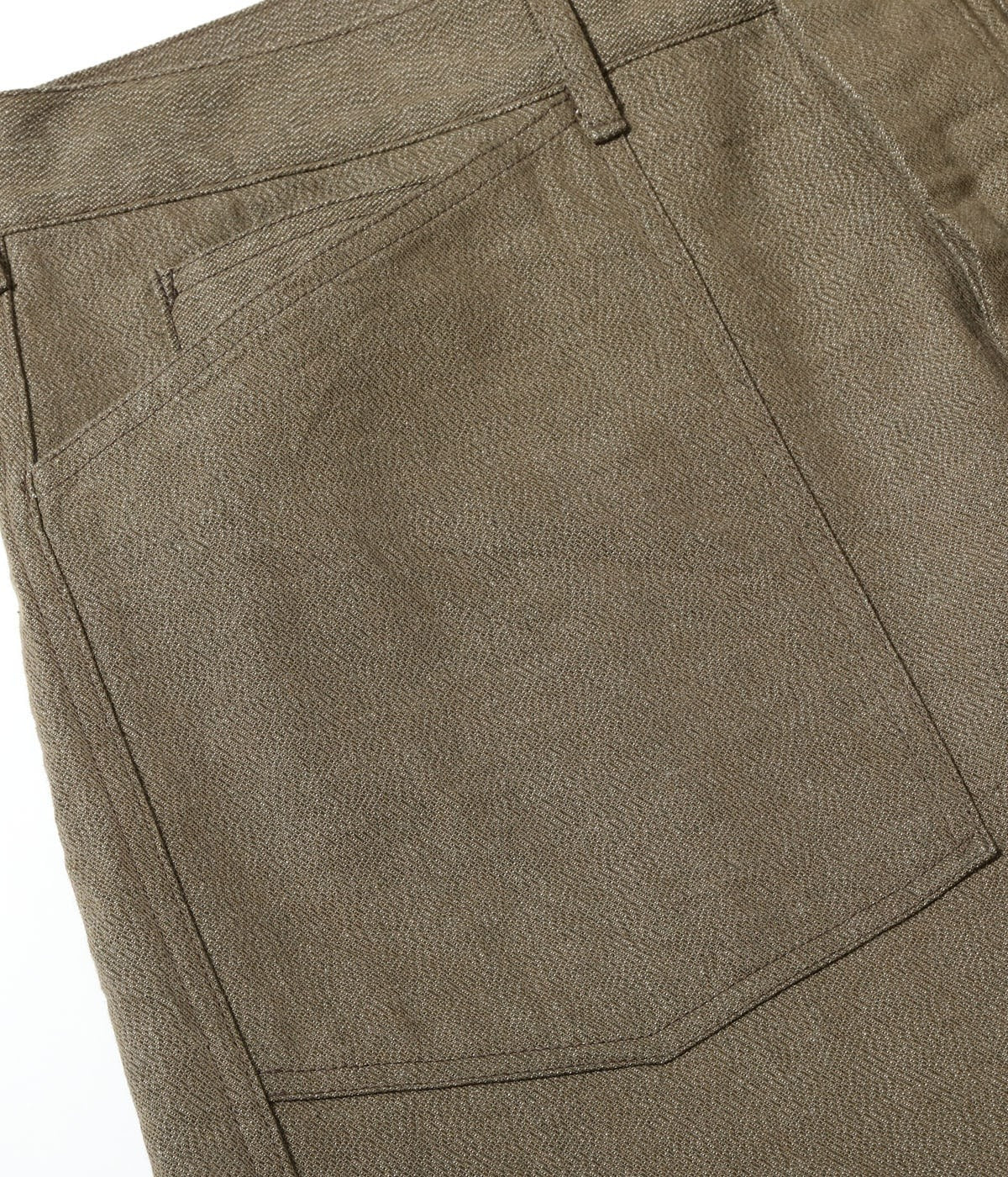 BR42531 TROUSERS, WORKING, BROWN DENIM - OLIVE