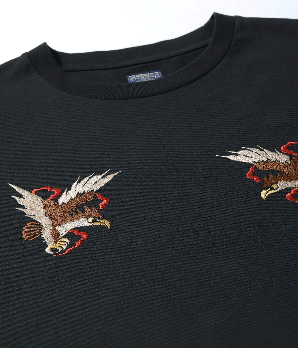TT79587 SUKA T-SHIRT EMBROIDERED “EAGLE” - BLACK