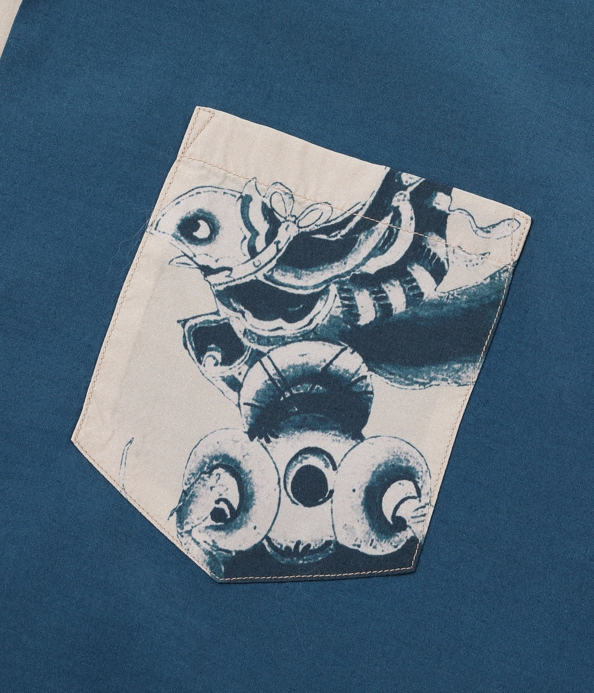 SS39534 SUN SURF × Ito Jakuchu SPECIAL EDITION “YOKAI” - NAVY