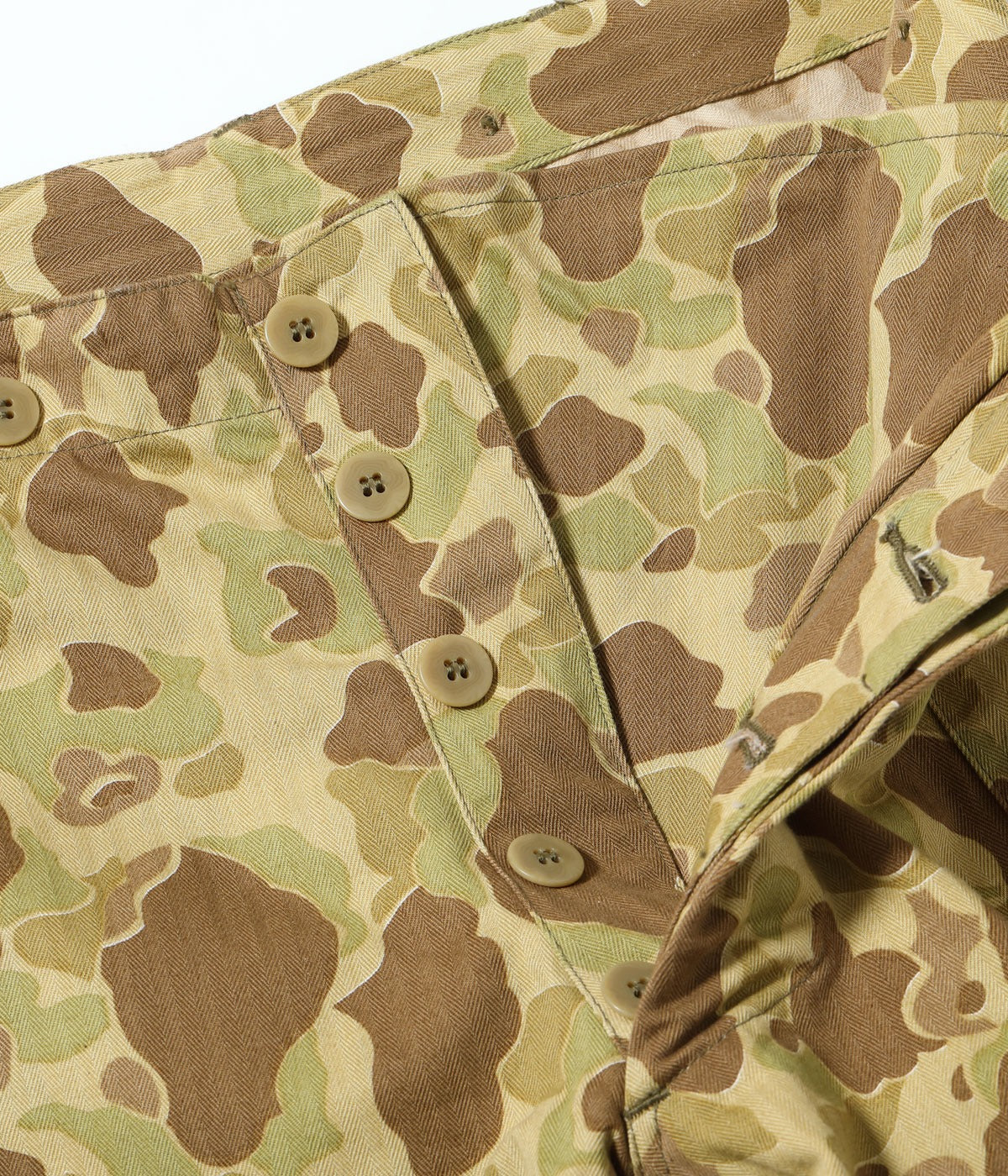 BR42585 TROUSERS HERRINGBONE TWILL CAMOUFLAGE - CAMOUFLAGE