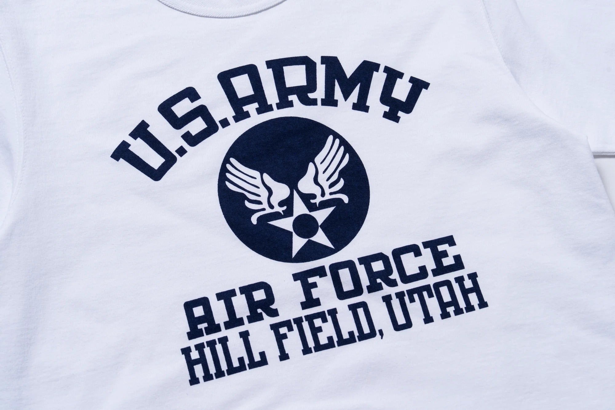 MC25124 MILITARY L/S TEE / U.S. ARMY AIR FORCE, HILL FIELD - WHITE