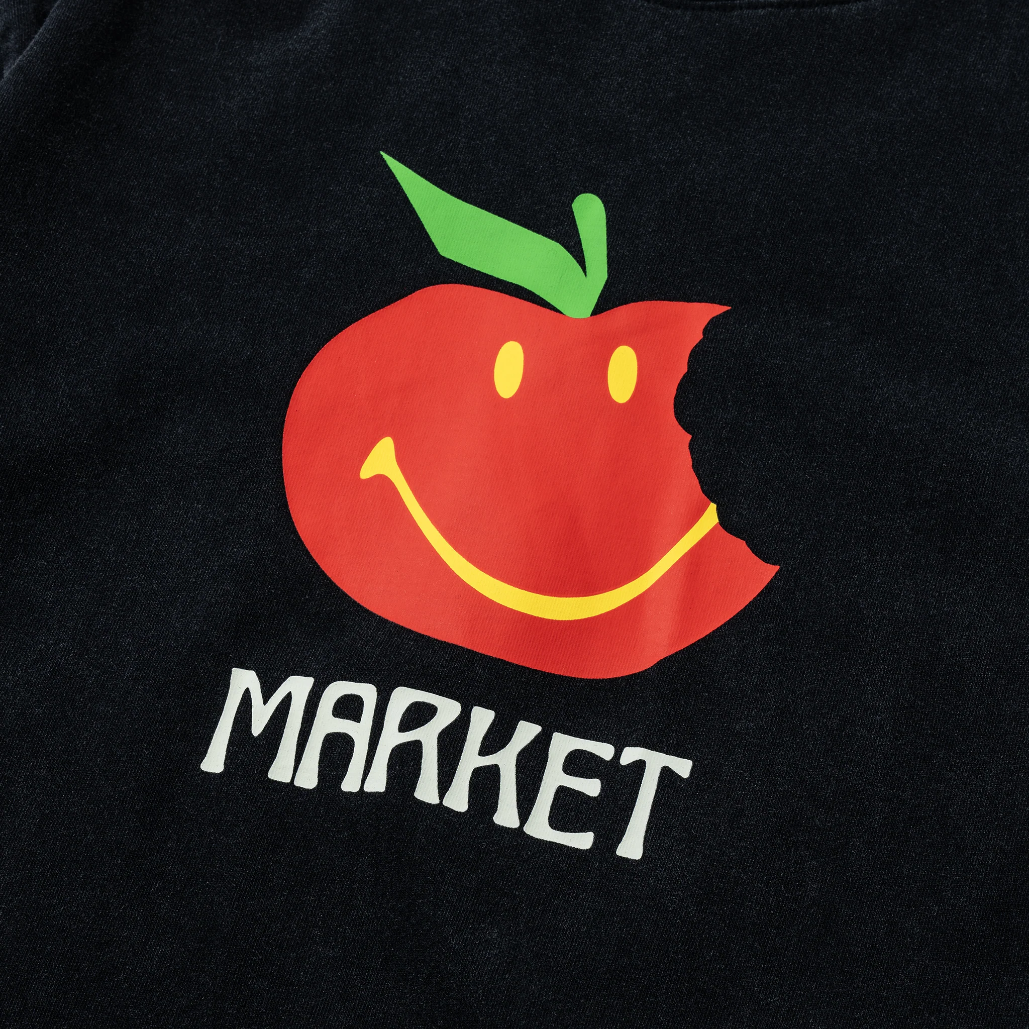 SMILEY HONEYCRISP T-SHIRT - WASHED BLACK