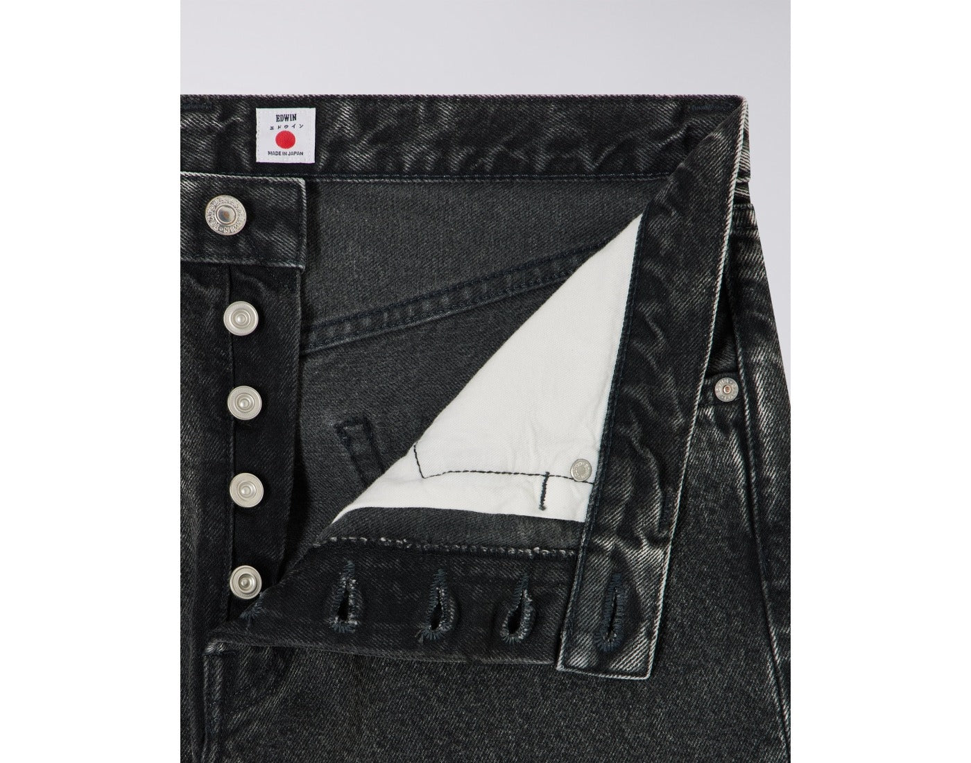 EU04Z-481 REGULAR STRAIGHT - BLACK MID DARK USED