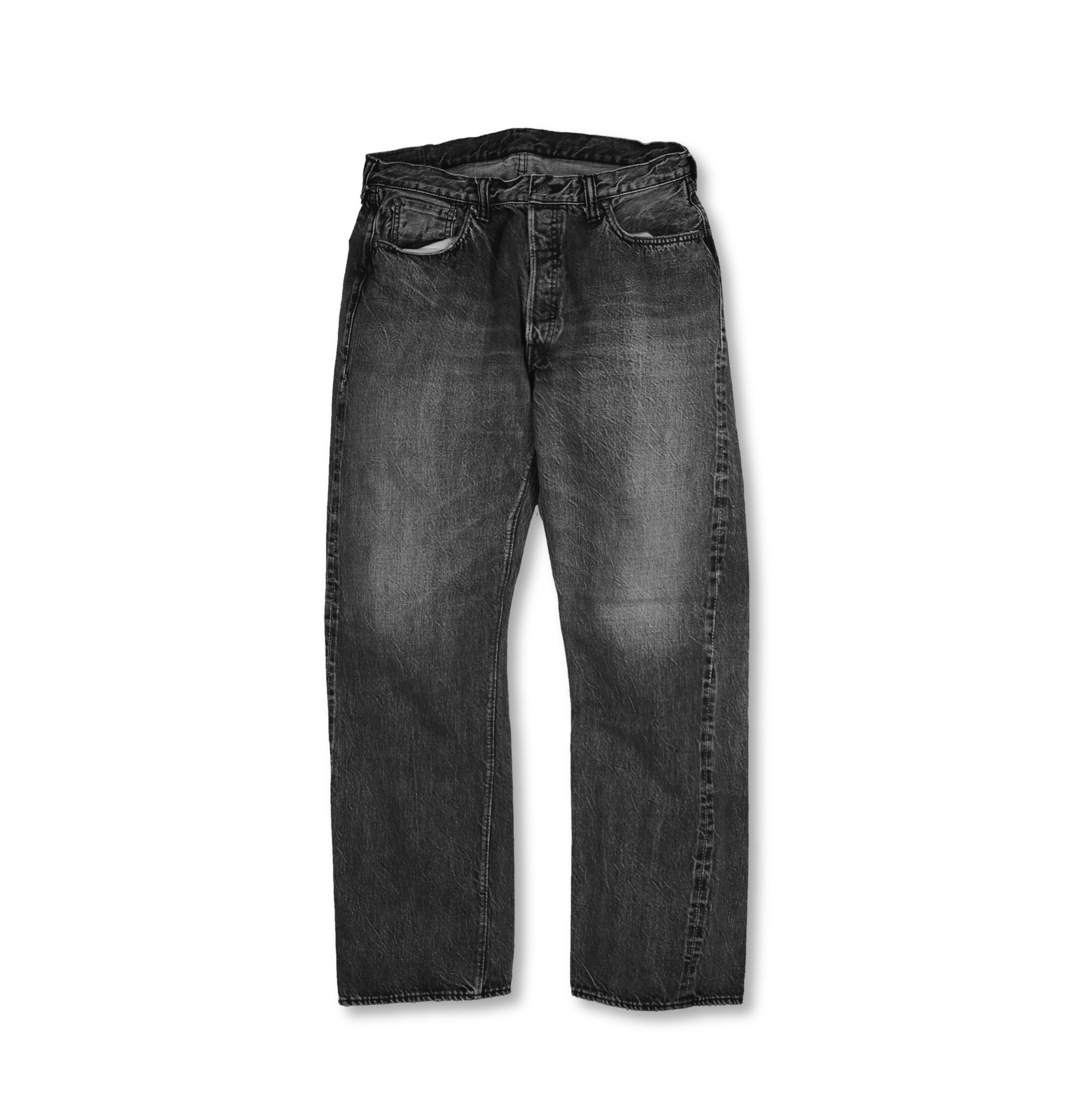 0105BKHW Wide Black Denim Dartford - BLACK