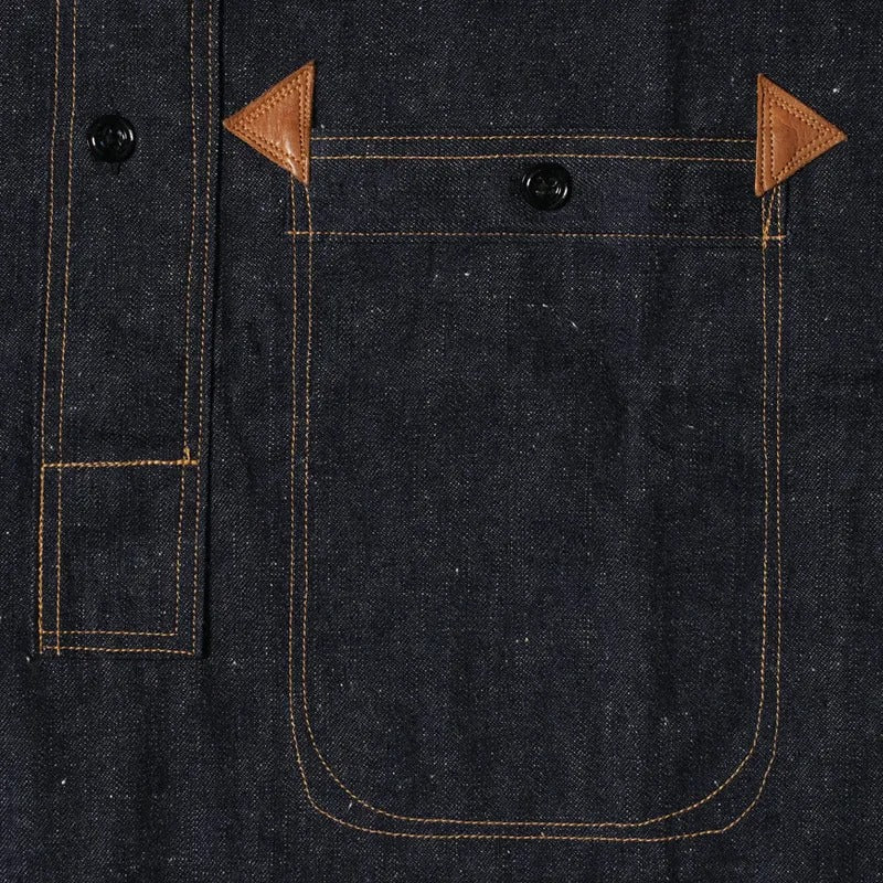 2213 1880 HEAVY LEATHER BOUND JUMPER - INDIGO