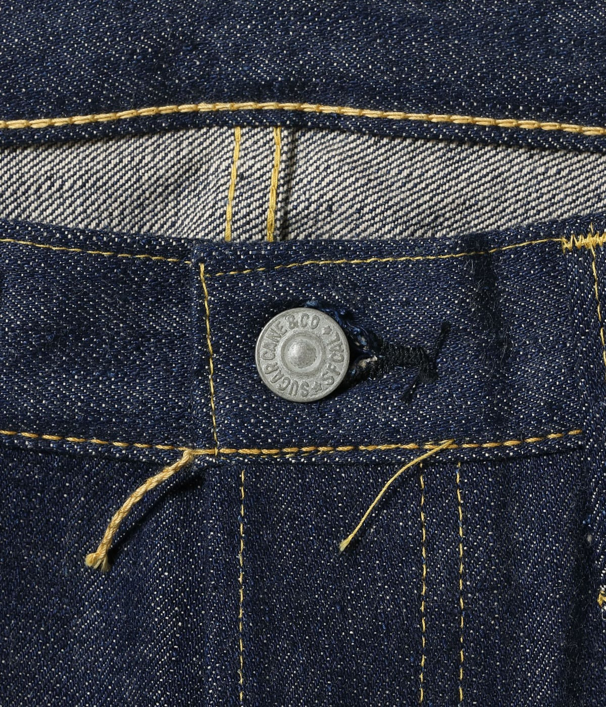 SC49001 SUGAR CANE Super “Denim” Collectibles #01 14oz. BLUE DENIM WAIST OVERALLS “S1945” MODEL - INDIGO