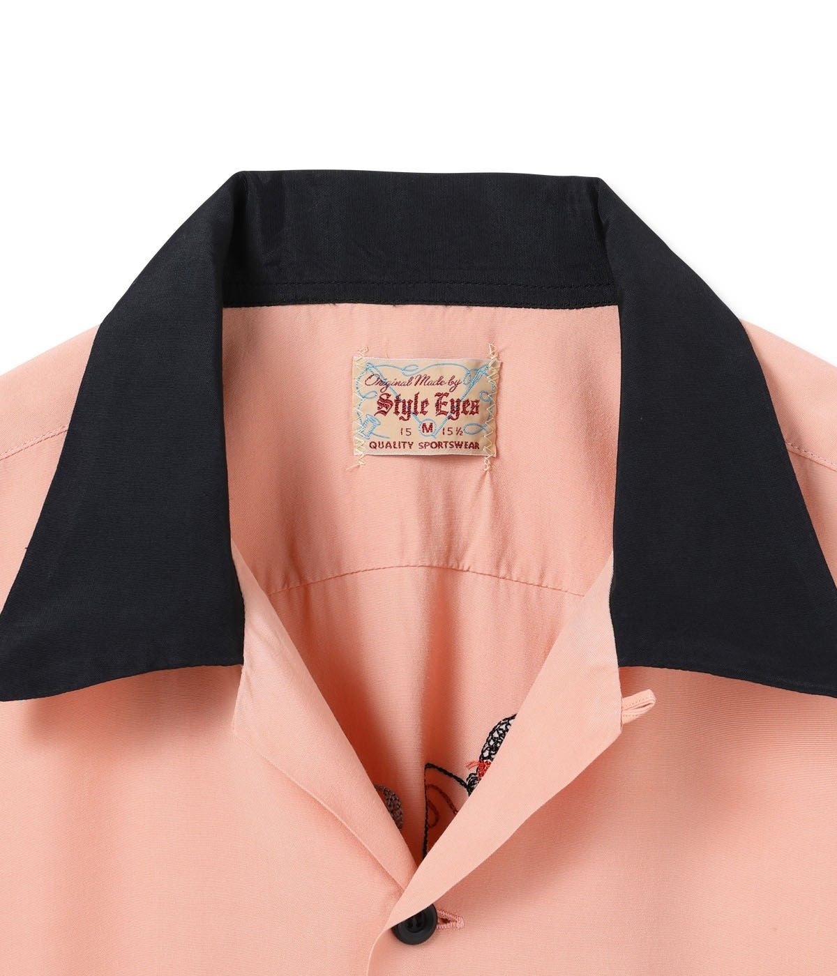 SE39458 RAYON BOWLING SHIRT “JAX BEER” - PINK