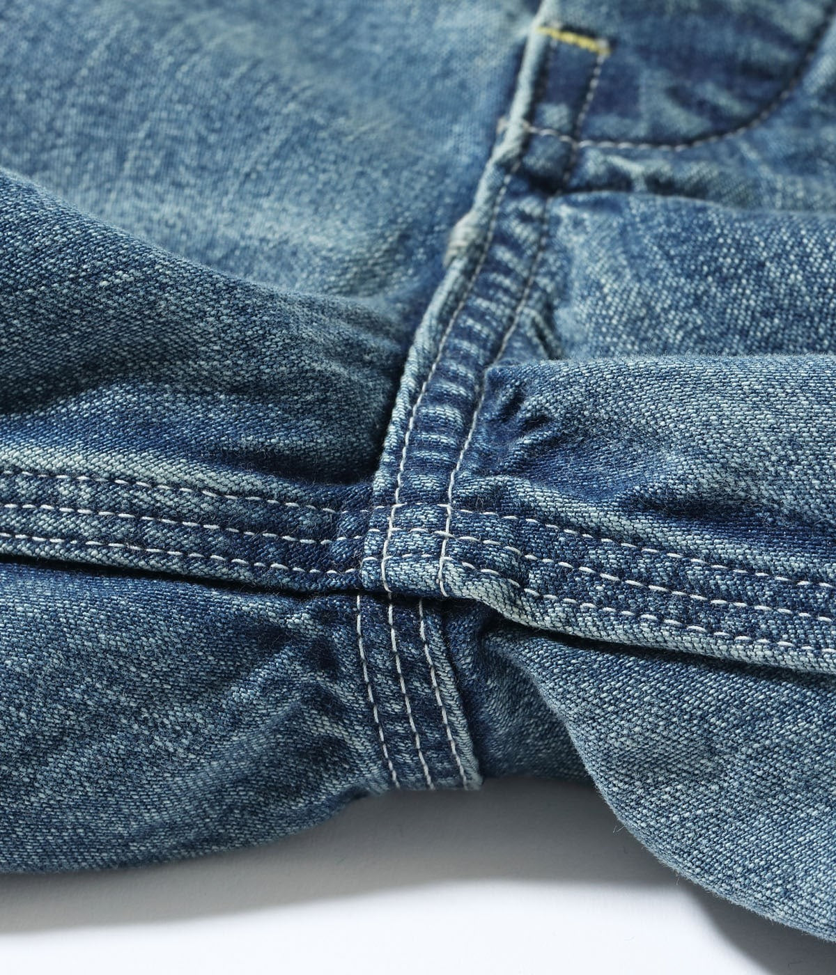 SC42549 11oz. BLUE DENIM WORK PANTS AGED MODEL - INDIGO