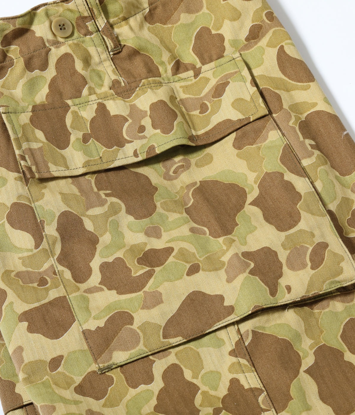 BR42585 TROUSERS HERRINGBONE TWILL CAMOUFLAGE - CAMOUFLAGE