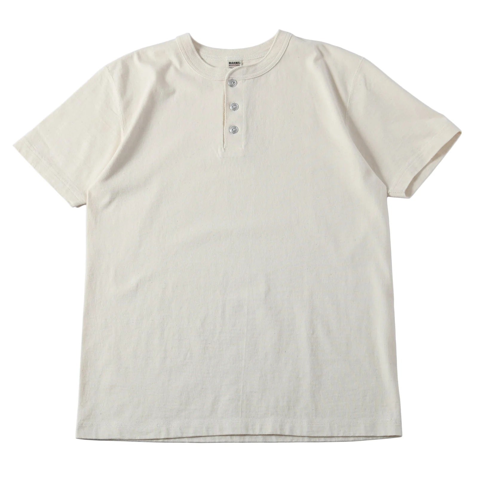 BR-8146SP STANDARD COZUN Henry Neck T-Shirt (Button Works) - IVORY
