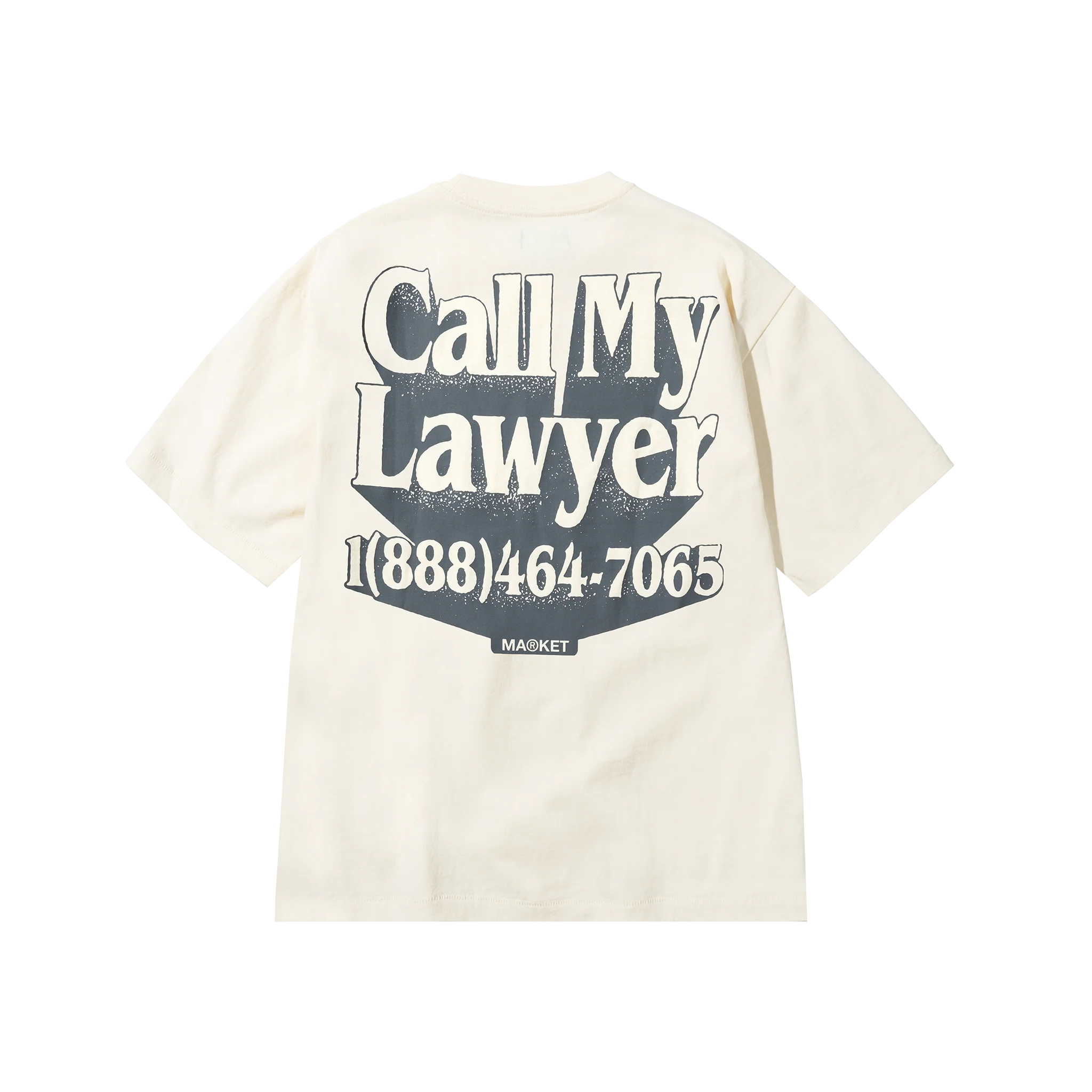 CALL MY LAWYER 3D T-SHIRT - BUTTER CREAM