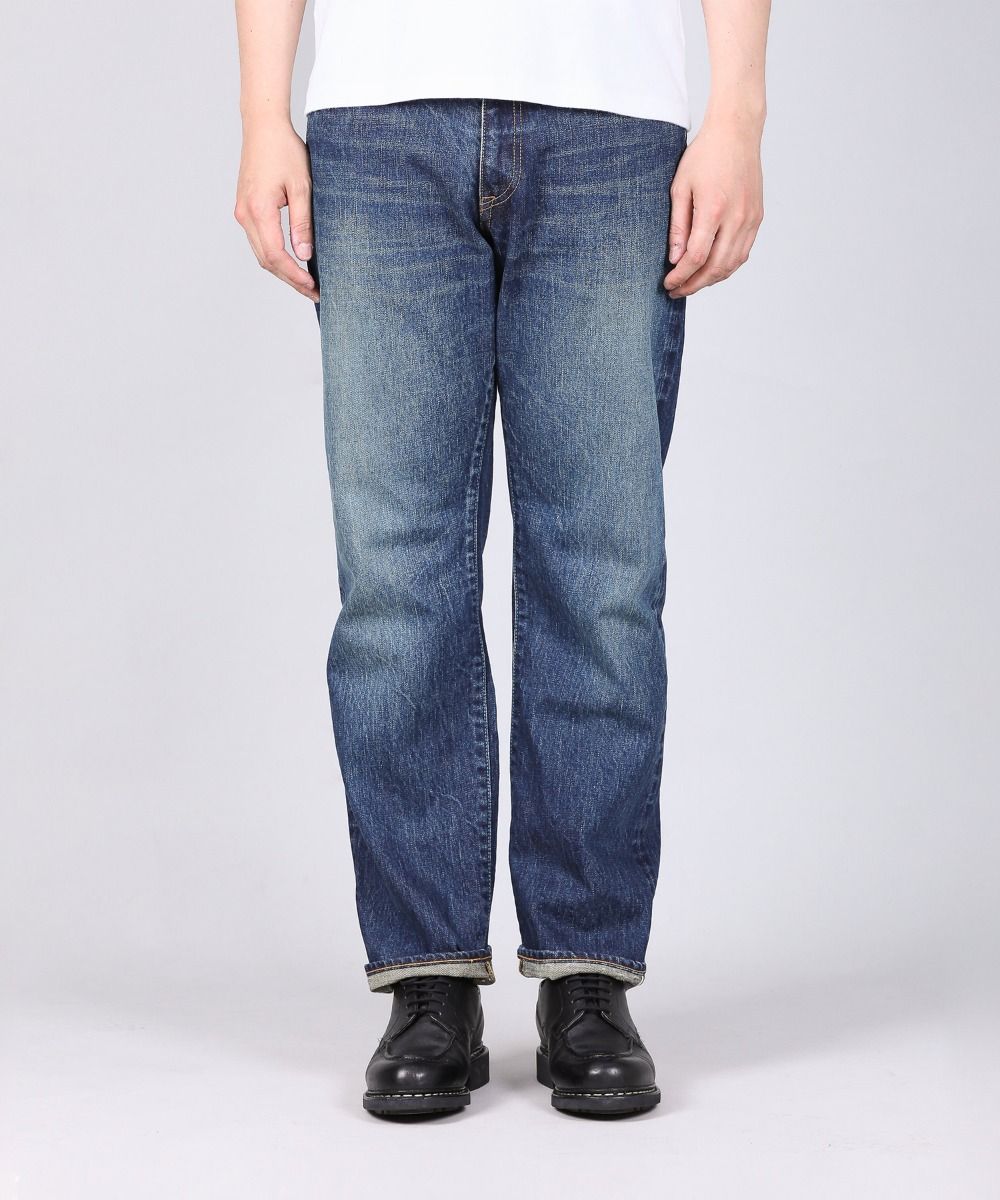 J401(D01) 14.8oz US Cotton Selvedge Jeans (Aging Wash) - Dark Indigo