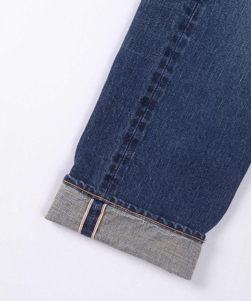 J401(D01) 14.8oz US Cotton Selvedge Jeans (Aging Wash) - Dark Indigo