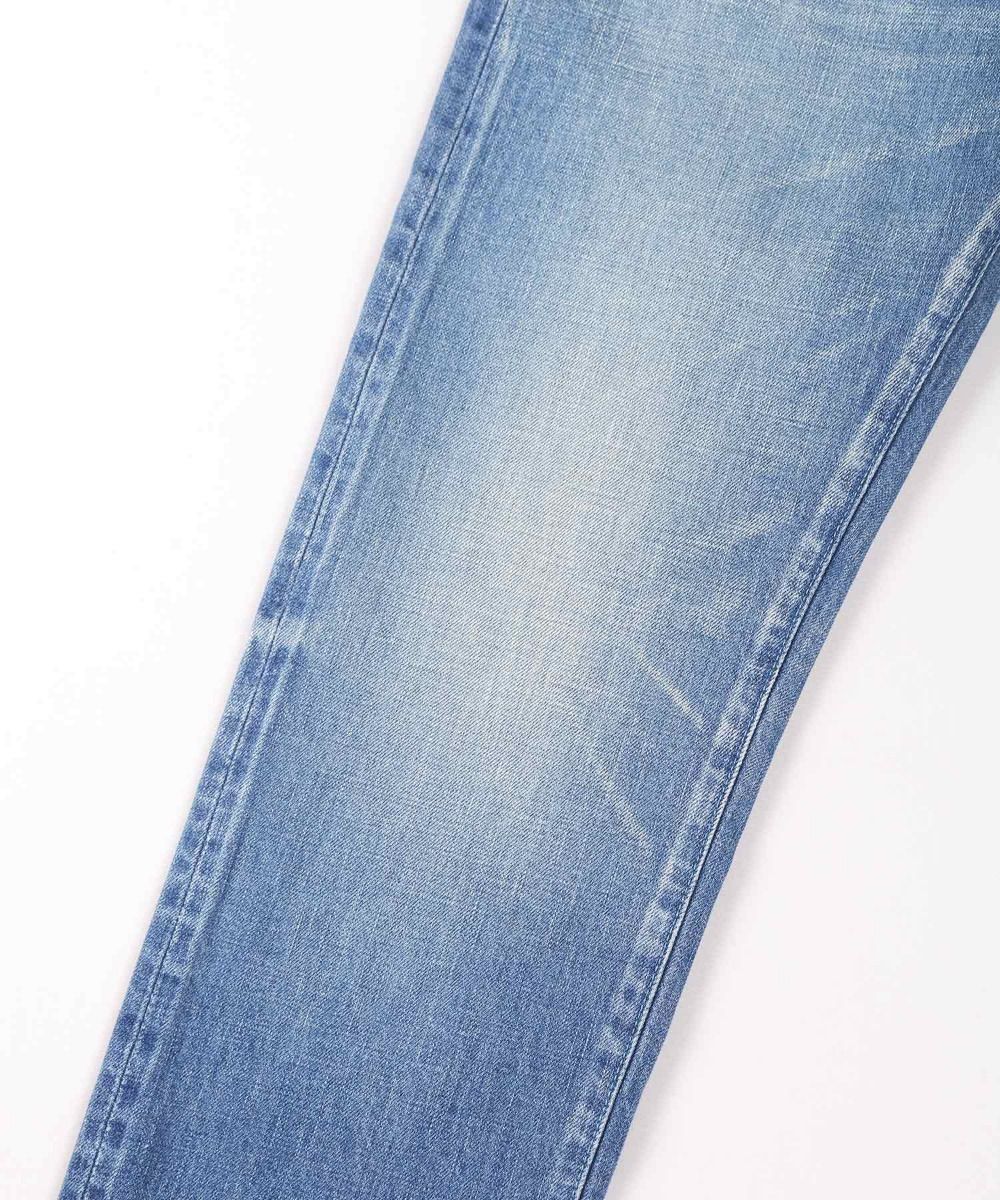 J404(M01) 12.5oz Africa Cotton Straight Selvedge Jeans (Aging Wash) - Mid Indigo
