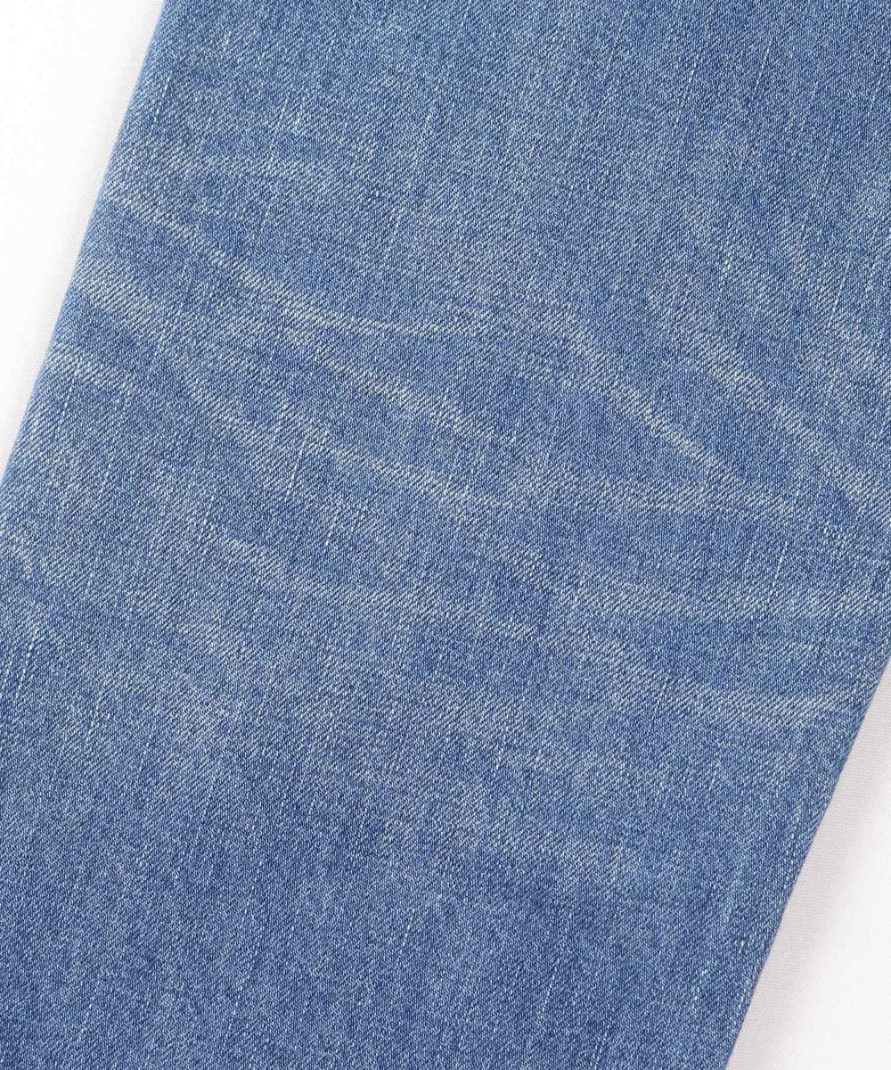 J404(M01) 12.5oz Africa Cotton Straight Selvedge Jeans (Aging Wash) - Mid Indigo