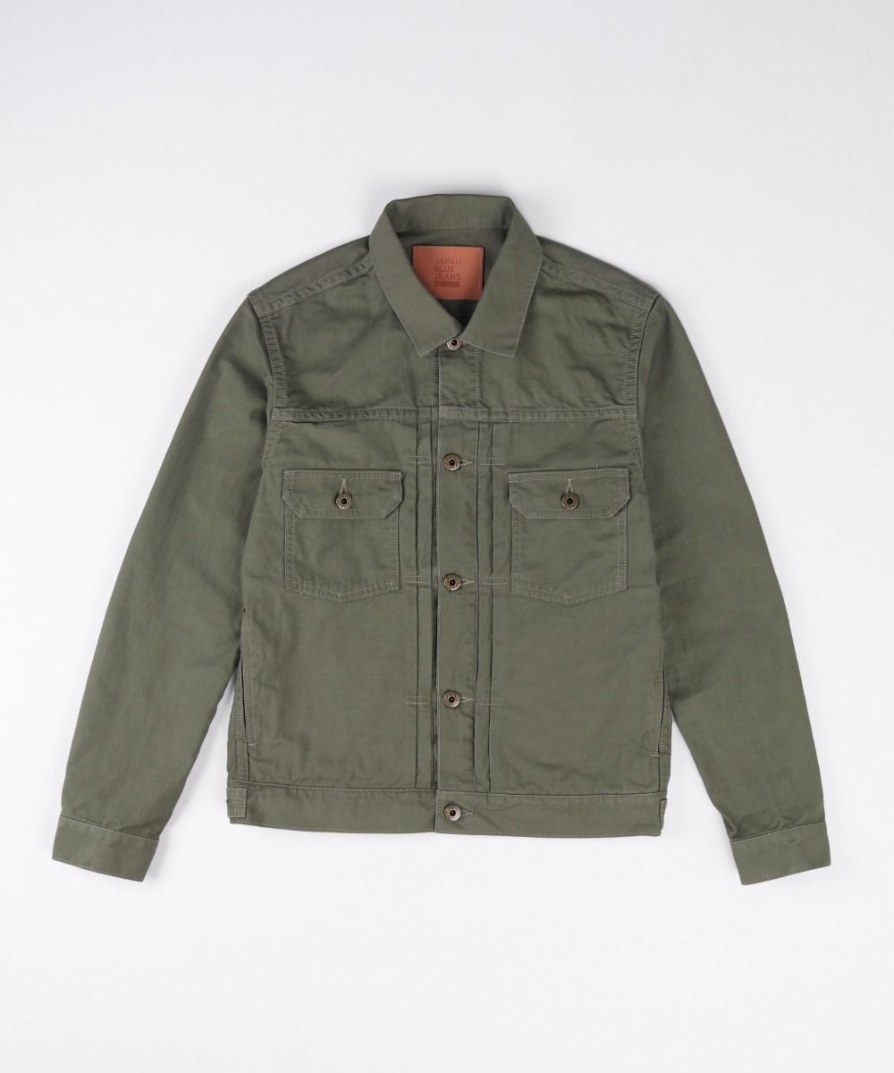 JBGJ1020 Type 2 Jacket sulpher dyed back satin - OLIVE
