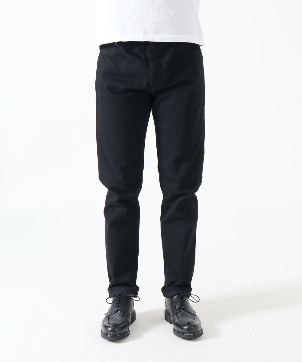 J314 14oz Black Straight Selvedge Jeans - BLACK