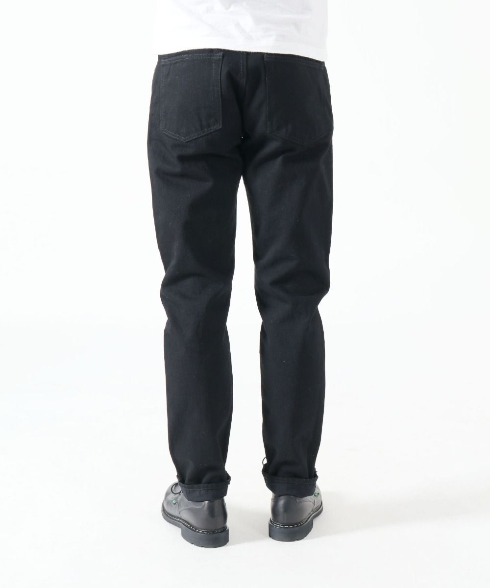 J314 14oz Black Straight Selvedge Jeans - BLACK