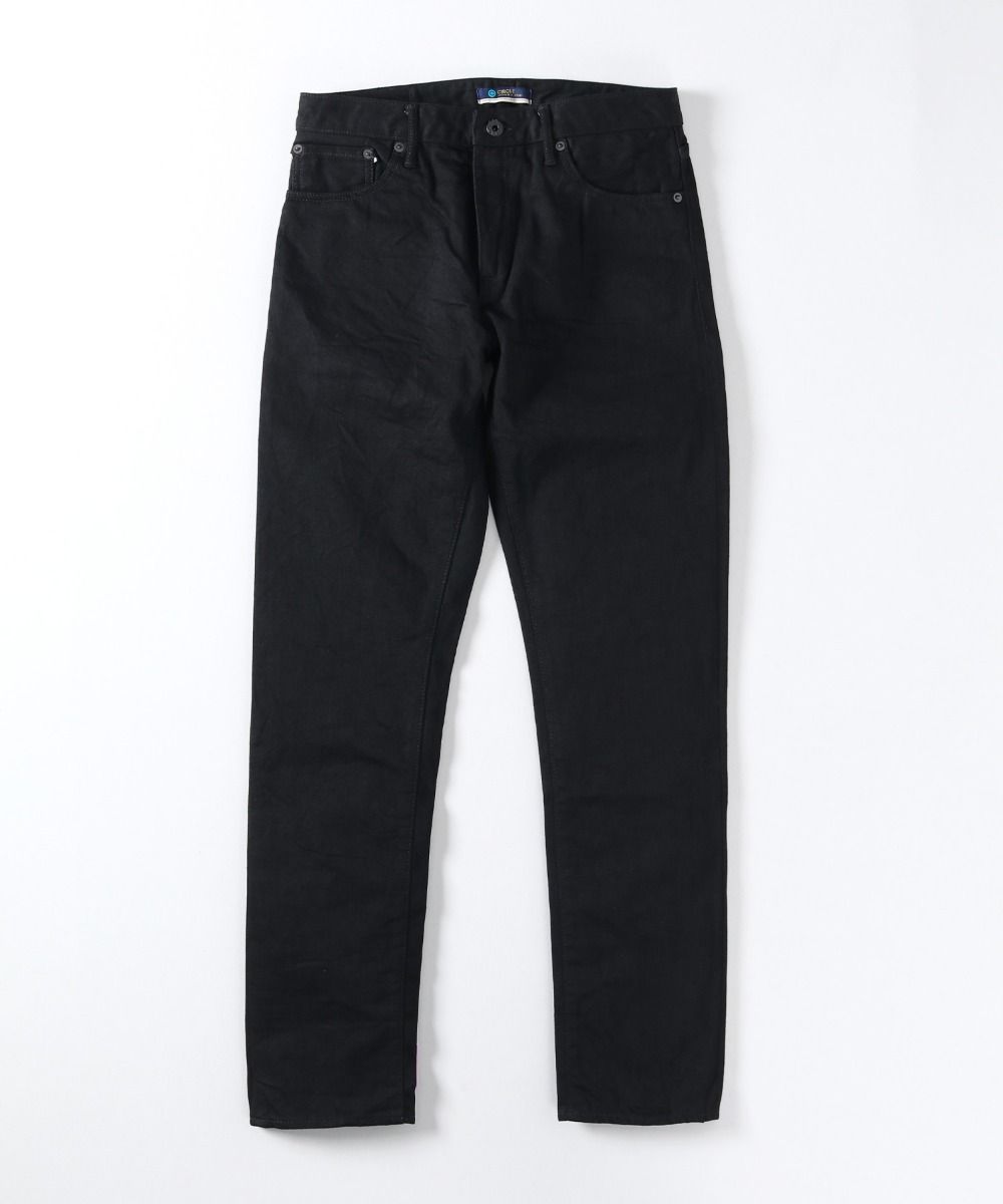 J314 14oz Black Straight Selvedge Jeans - BLACK