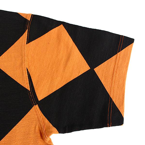 BR79734 SLUB YARN T-SHIRT LINE CREWMAN - ORANGE