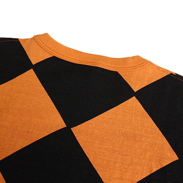 BR79734 SLUB YARN T-SHIRT LINE CREWMAN - ORANGE