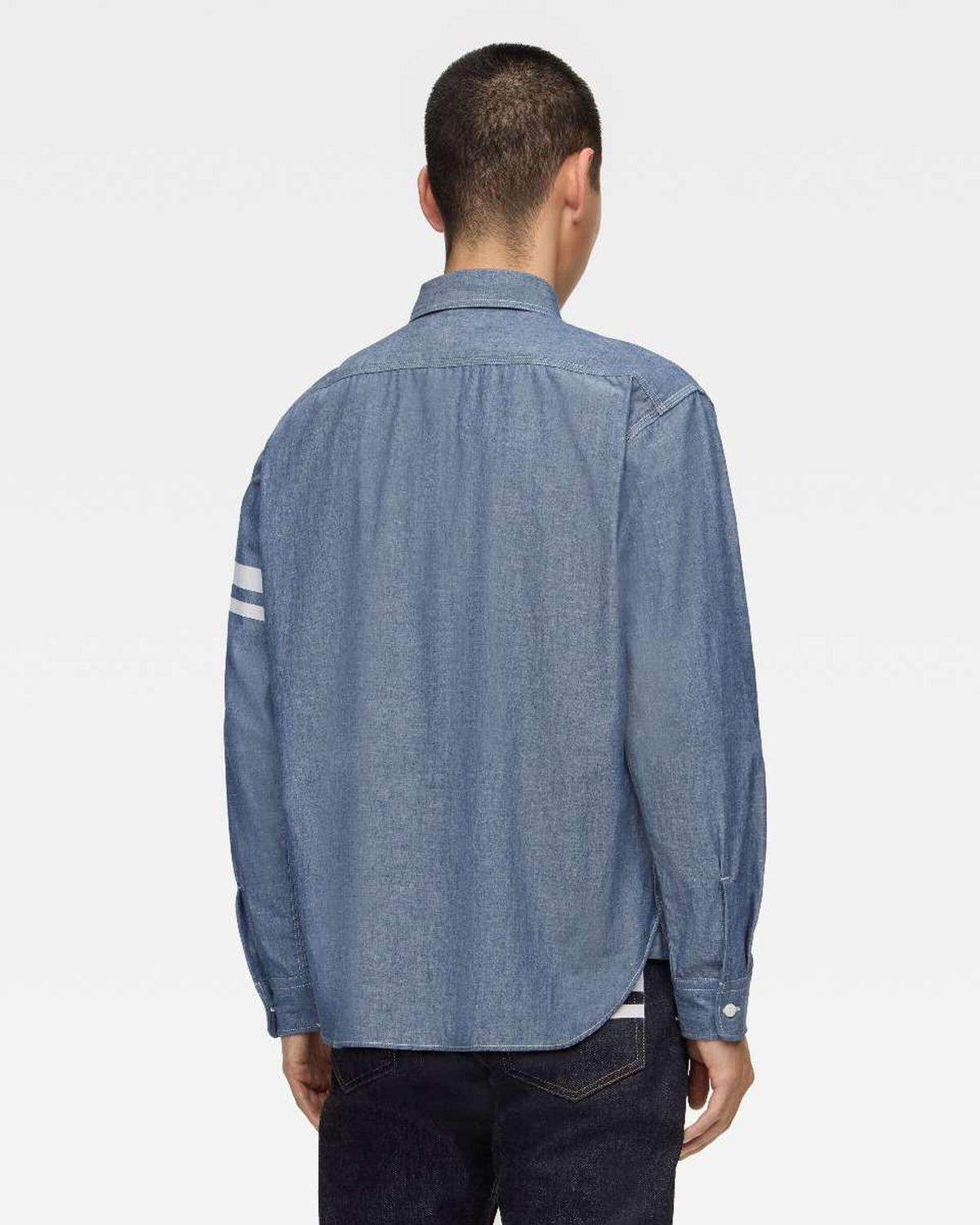 MMLS3000 TRIPLE STITCH L/S CHAMBRAY SHIRT - INDIGO