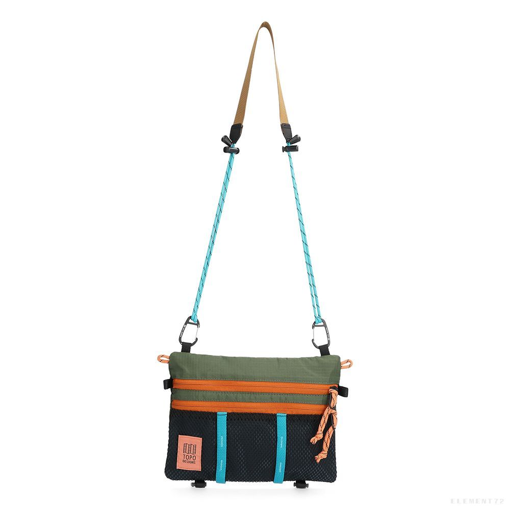 MOUNTAIN ACCESSORY SHOULDER BAG - OLIVE/POND BLUE