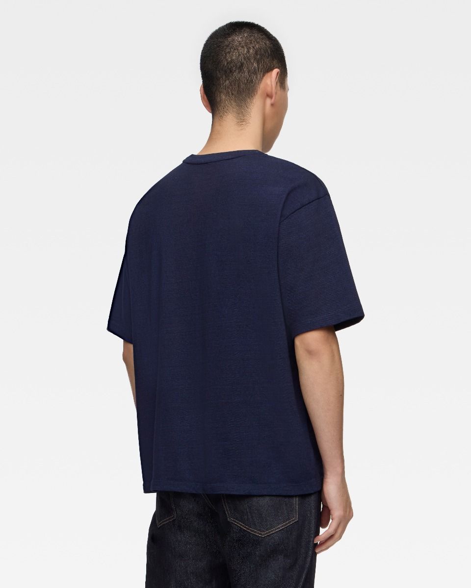 MXTS10334A YARN DYED S/S TEE - INDIGO - INDIGO