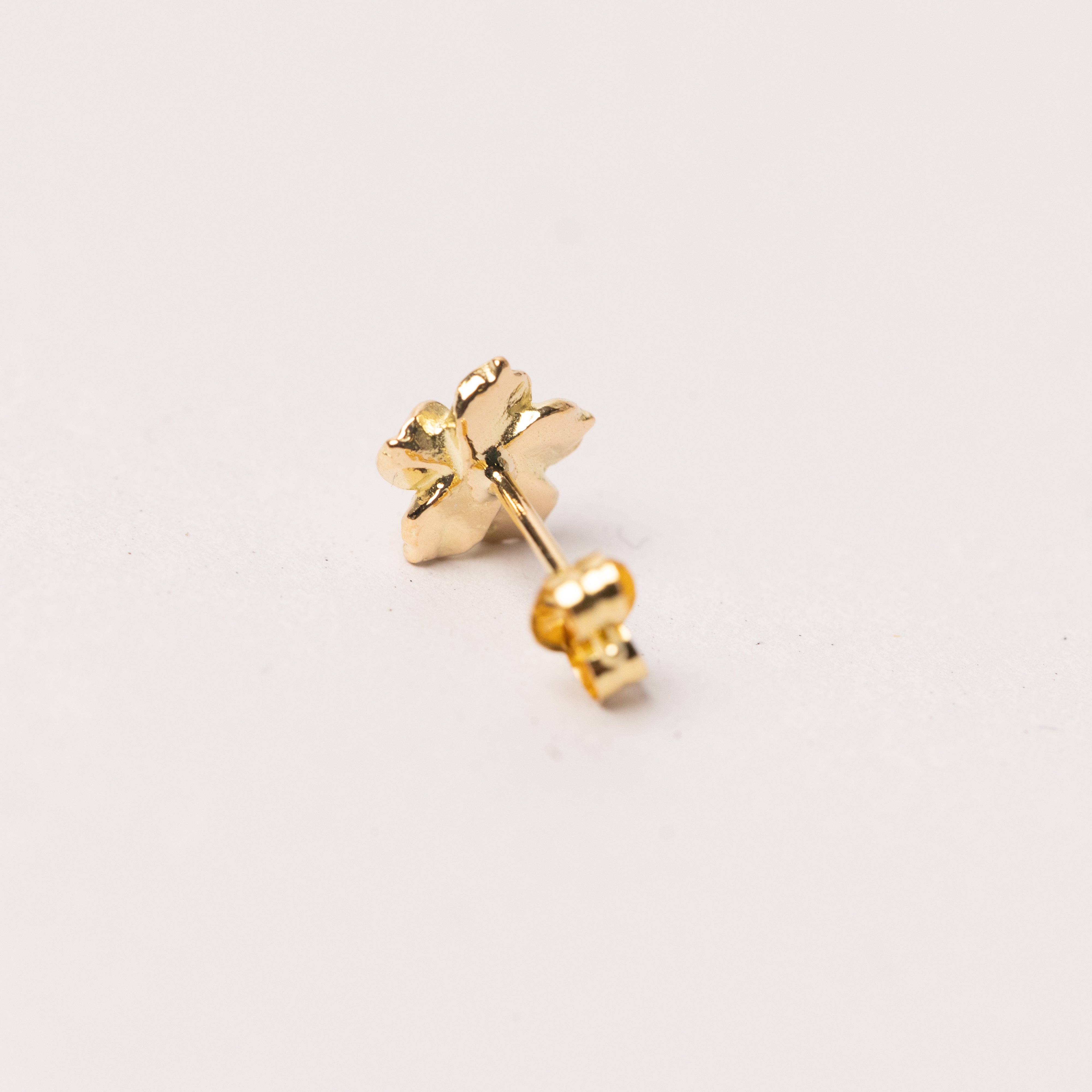 O-009 K18 Flower Earrings
