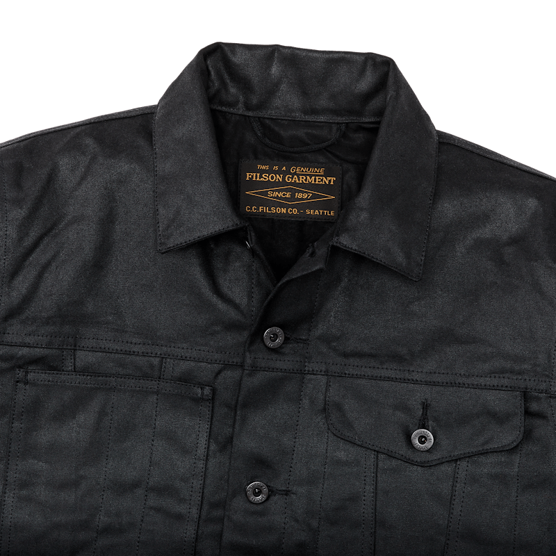 TIN CLOTH SHORT LINED CRUISER JACKET - BLACK