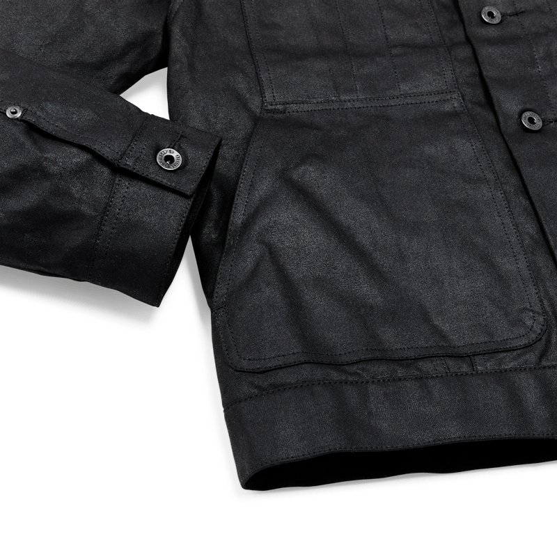 TIN CLOTH SHORT LINED CRUISER JACKET - BLACK