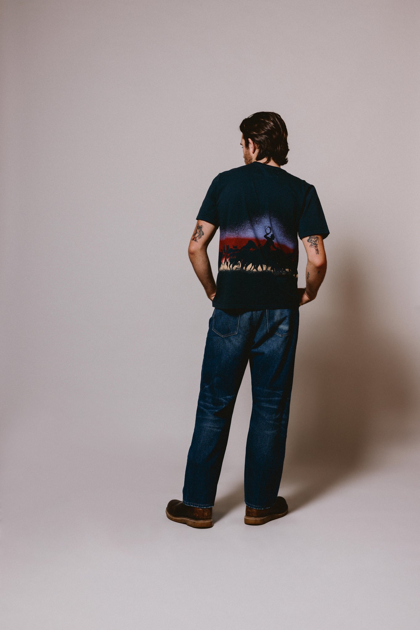 DRIFTIN' BACK TSHIRT - HARD WASHED BLACK