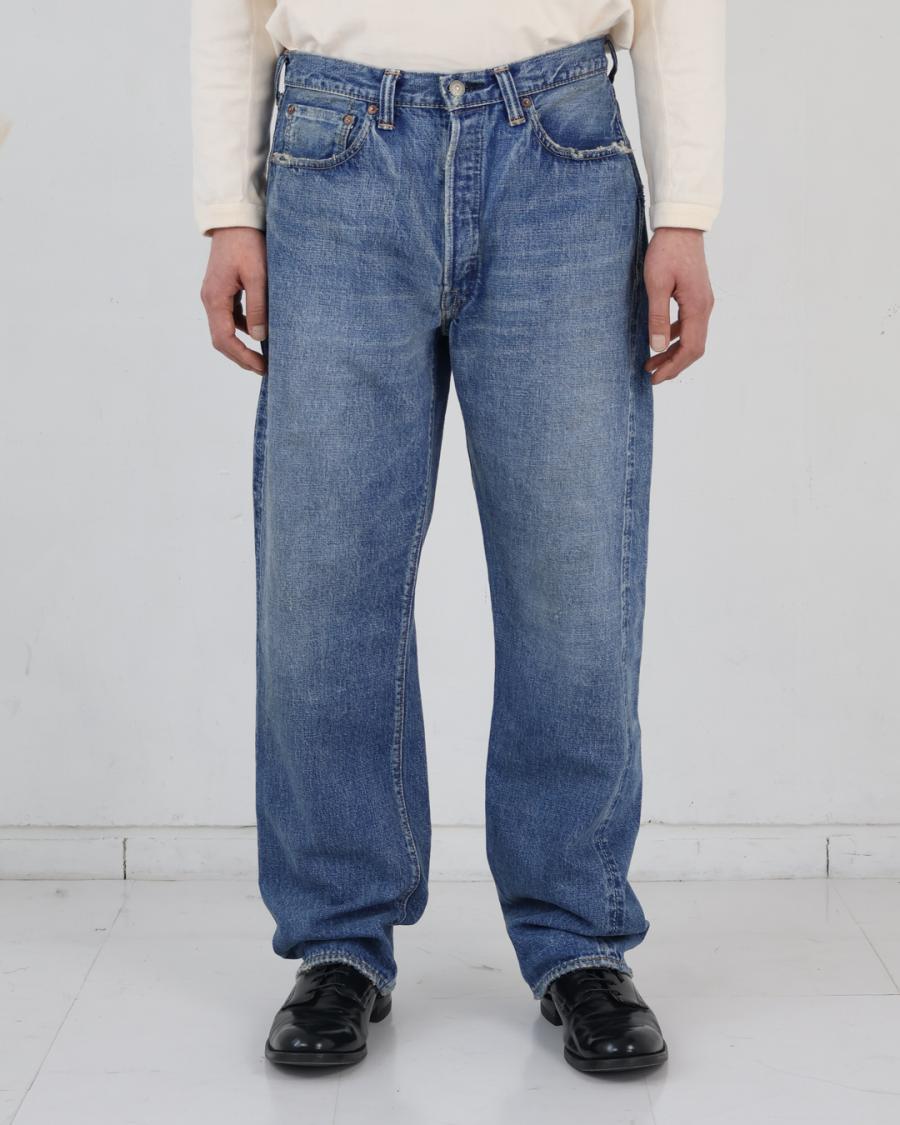 0105HA WIDE DENIM DARTFORD WITH PATCH - INDIGO BLUE