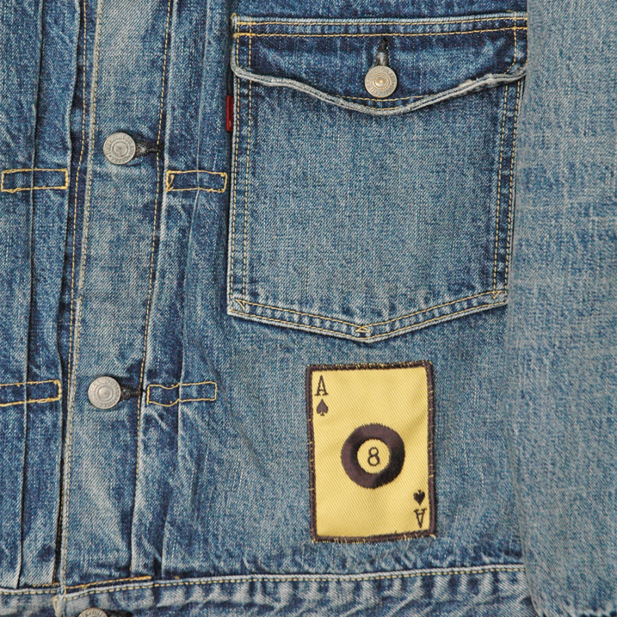 2107HA TYPE1 DENIM JACKETDARTFORDWITH PATCH - INDIGO BLUE