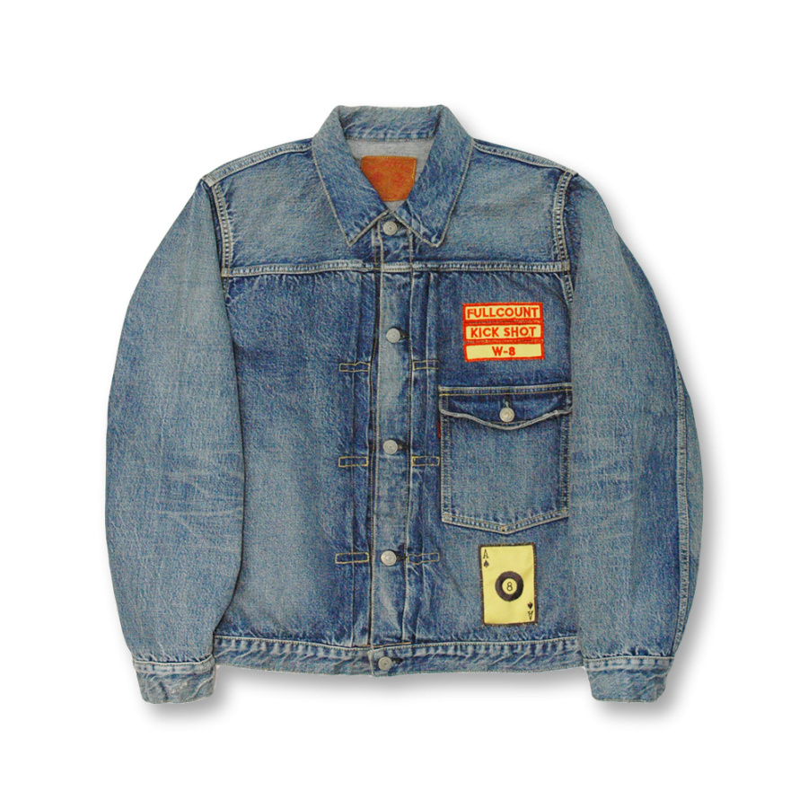 2107HA TYPE1 DENIM JACKETDARTFORDWITH PATCH - INDIGO BLUE