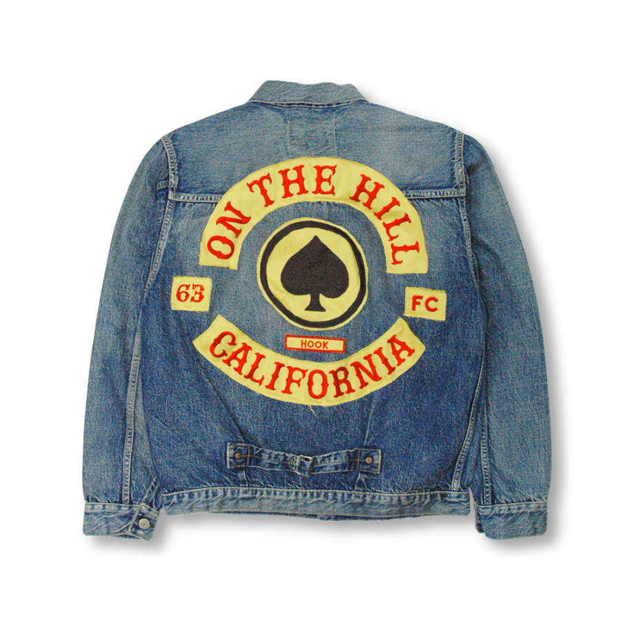 2107HA TYPE1 DENIM JACKETDARTFORDWITH PATCH - INDIGO BLUE