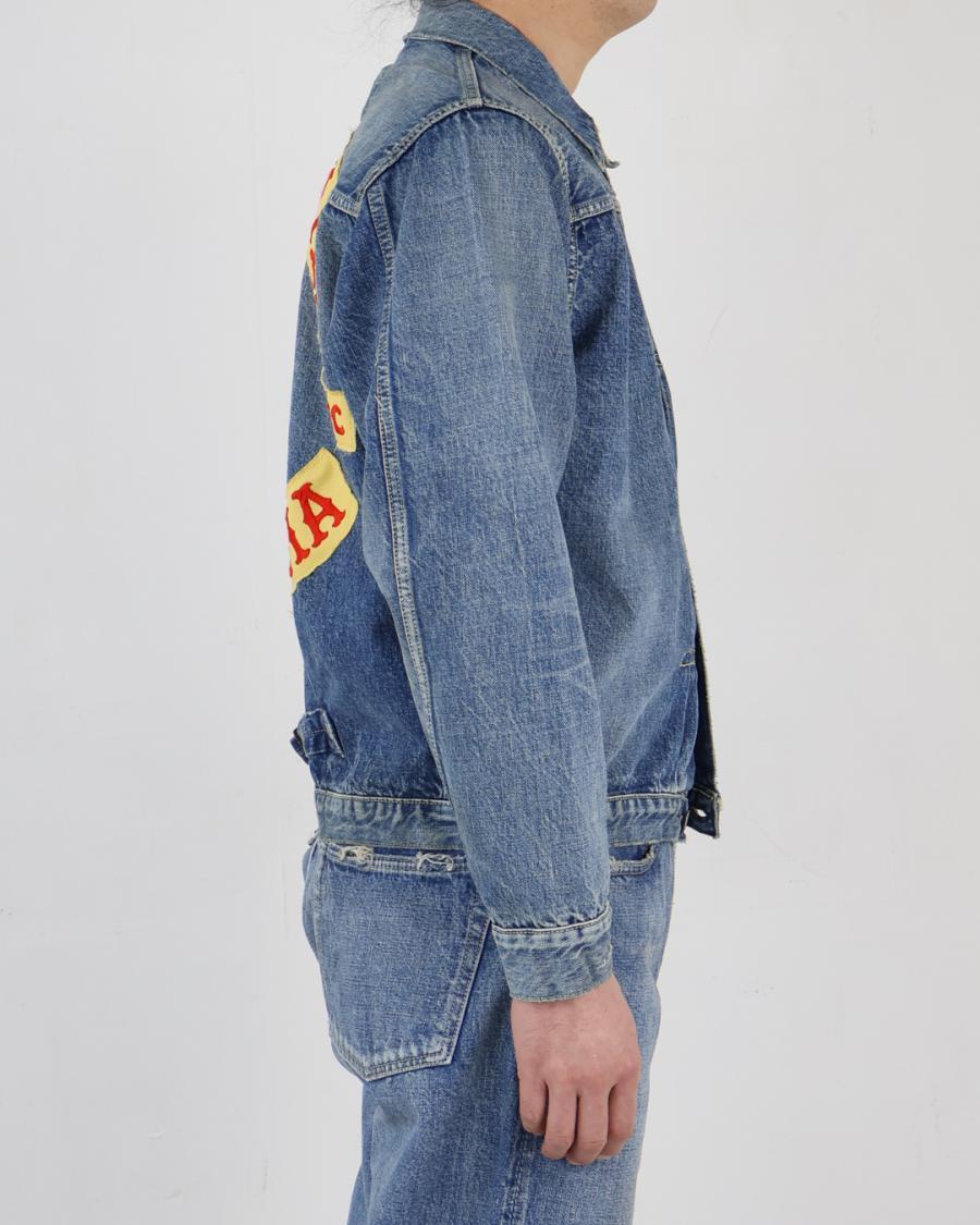 2107HA TYPE1 DENIM JACKETDARTFORDWITH PATCH - INDIGO BLUE