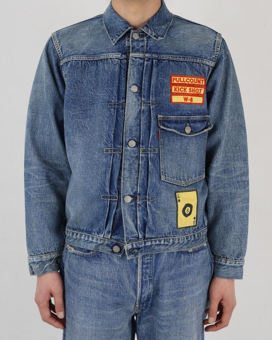 2107HA TYPE1 DENIM JACKETDARTFORDWITH PATCH - INDIGO BLUE
