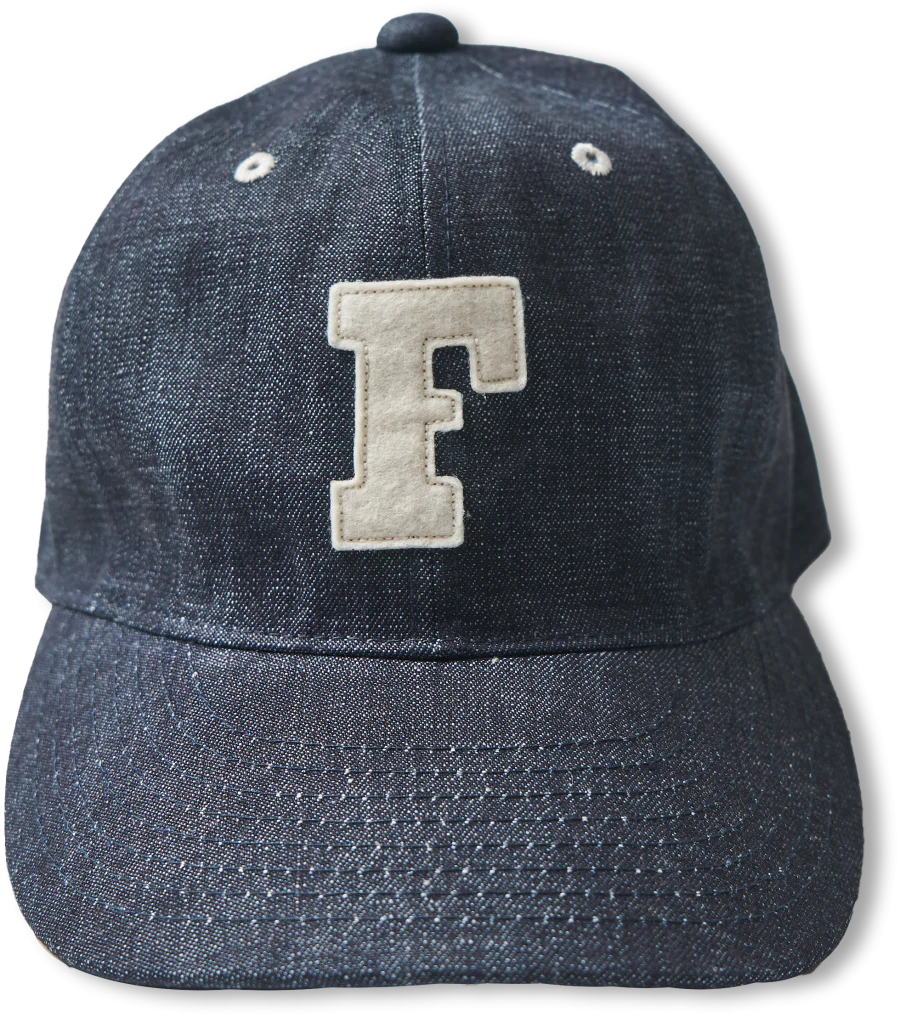 6843 6PANEL DENIM BASEBALL F CAP - INDIGO