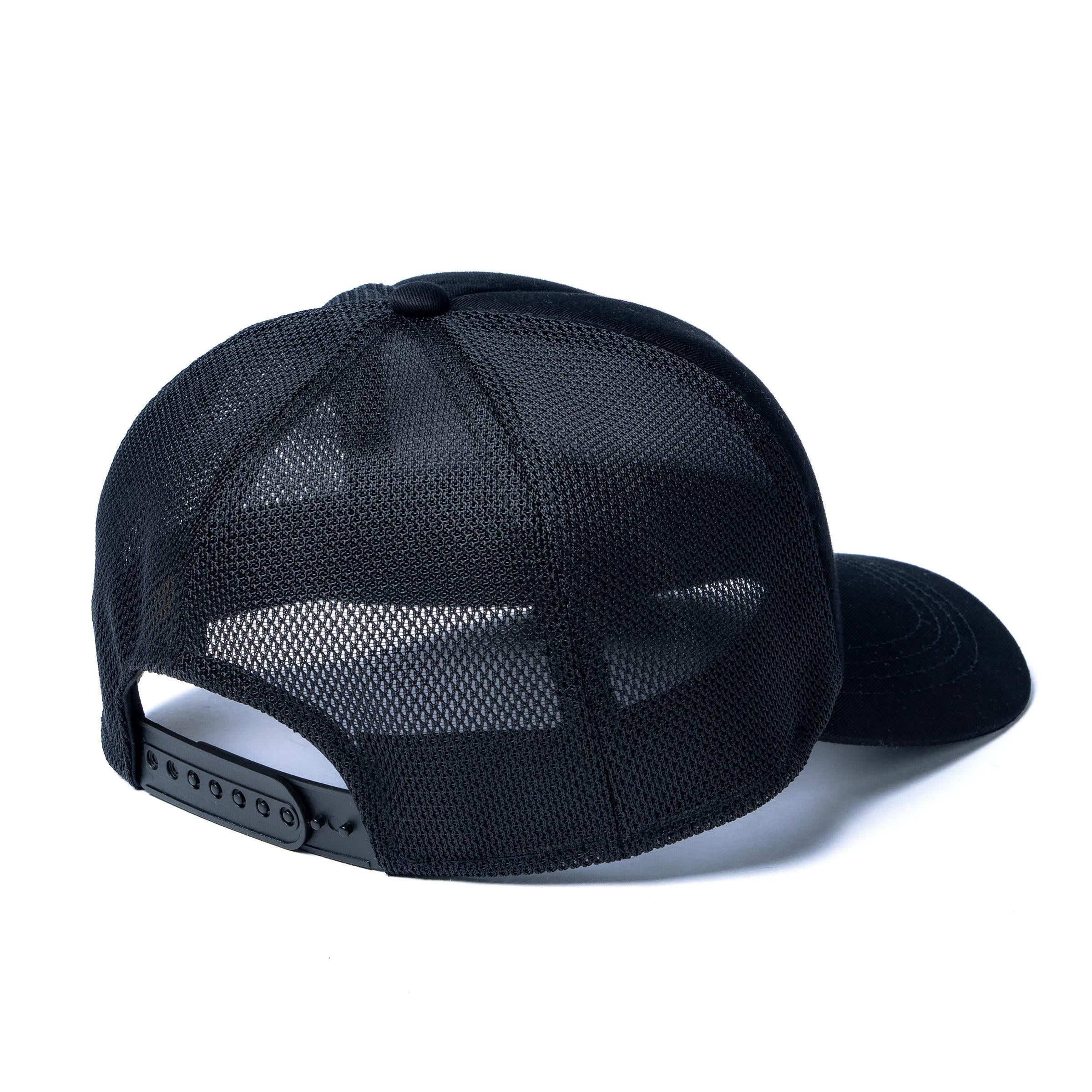 BA26001 BUCO MESH CAP / BUCO OVAL - BLACK