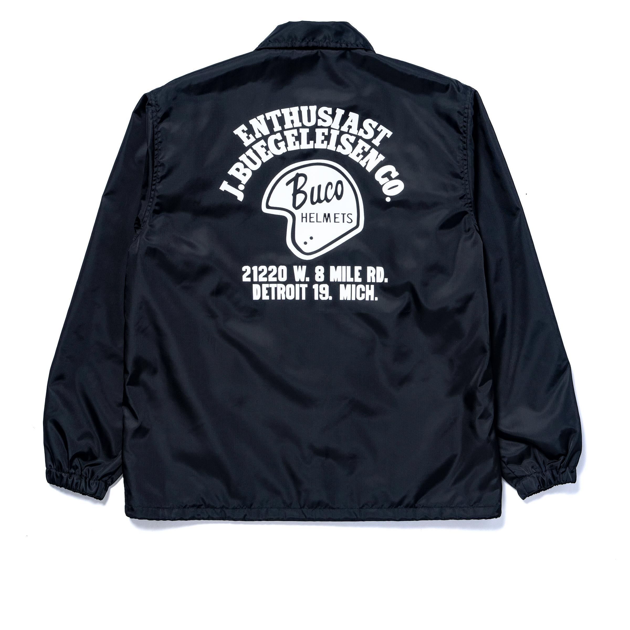 BJ26001 BUCO COACH JACKET / ENTHUSIAST - BLACK