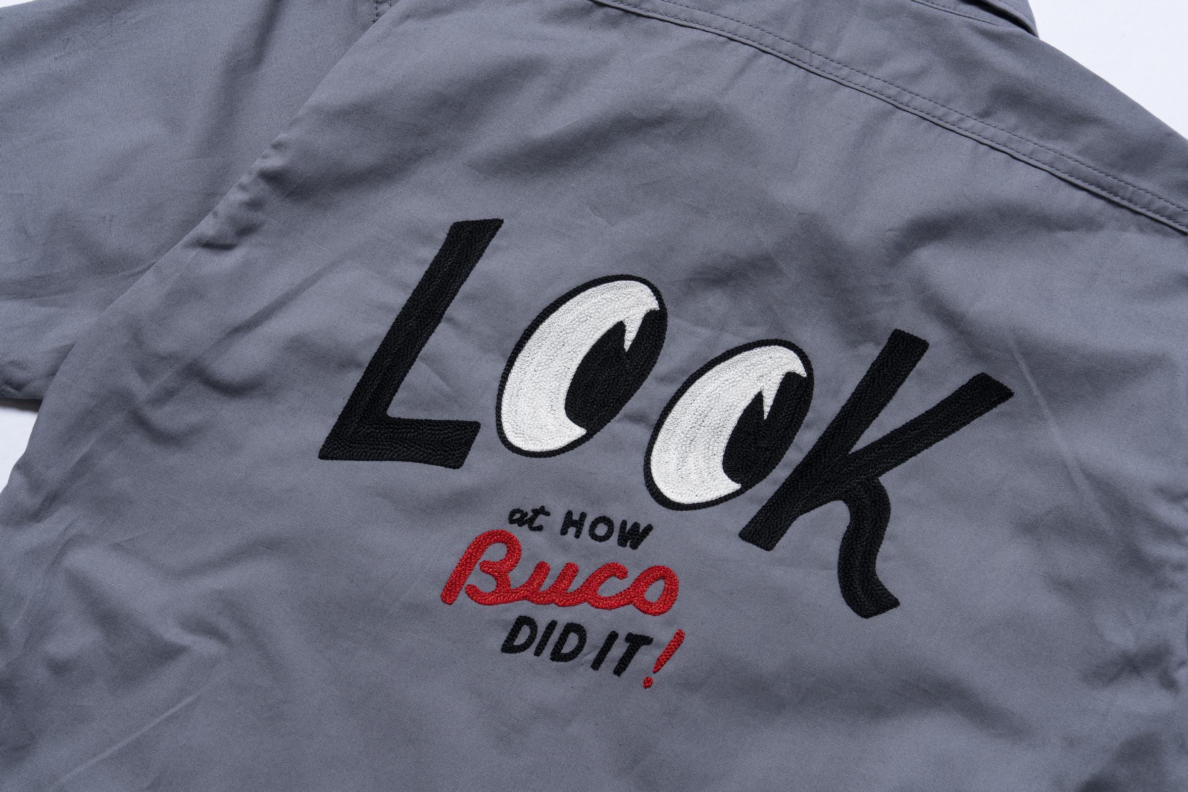 BS26001 BUCO WORKSHIRT S/S / LOOK AT HOW BUCO DID IT! - CLOUD GRAY