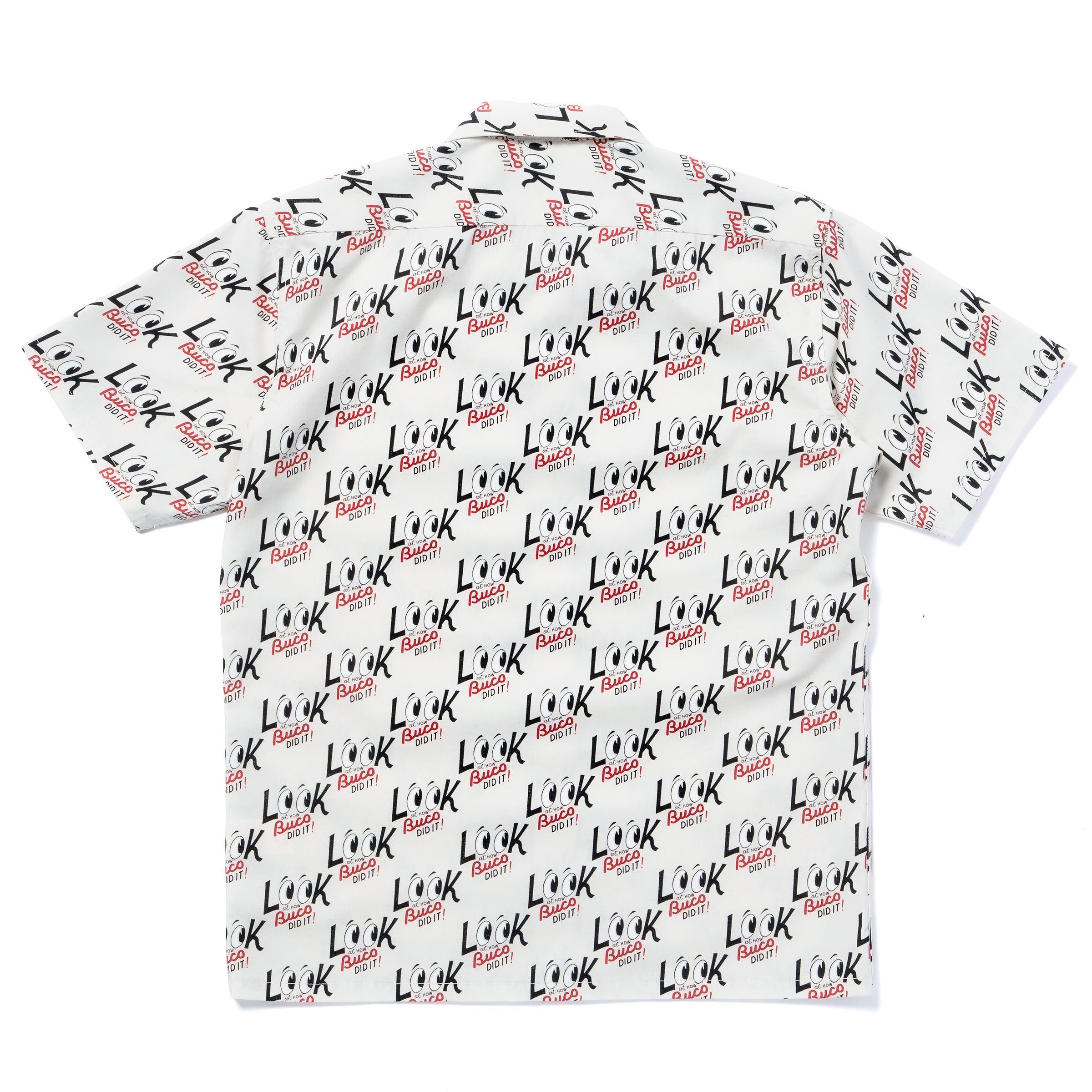 BS26002 BUCO OPEN-COLLAR SHIRT / LOOK AT HOW BUCO DID IT! - ECRU