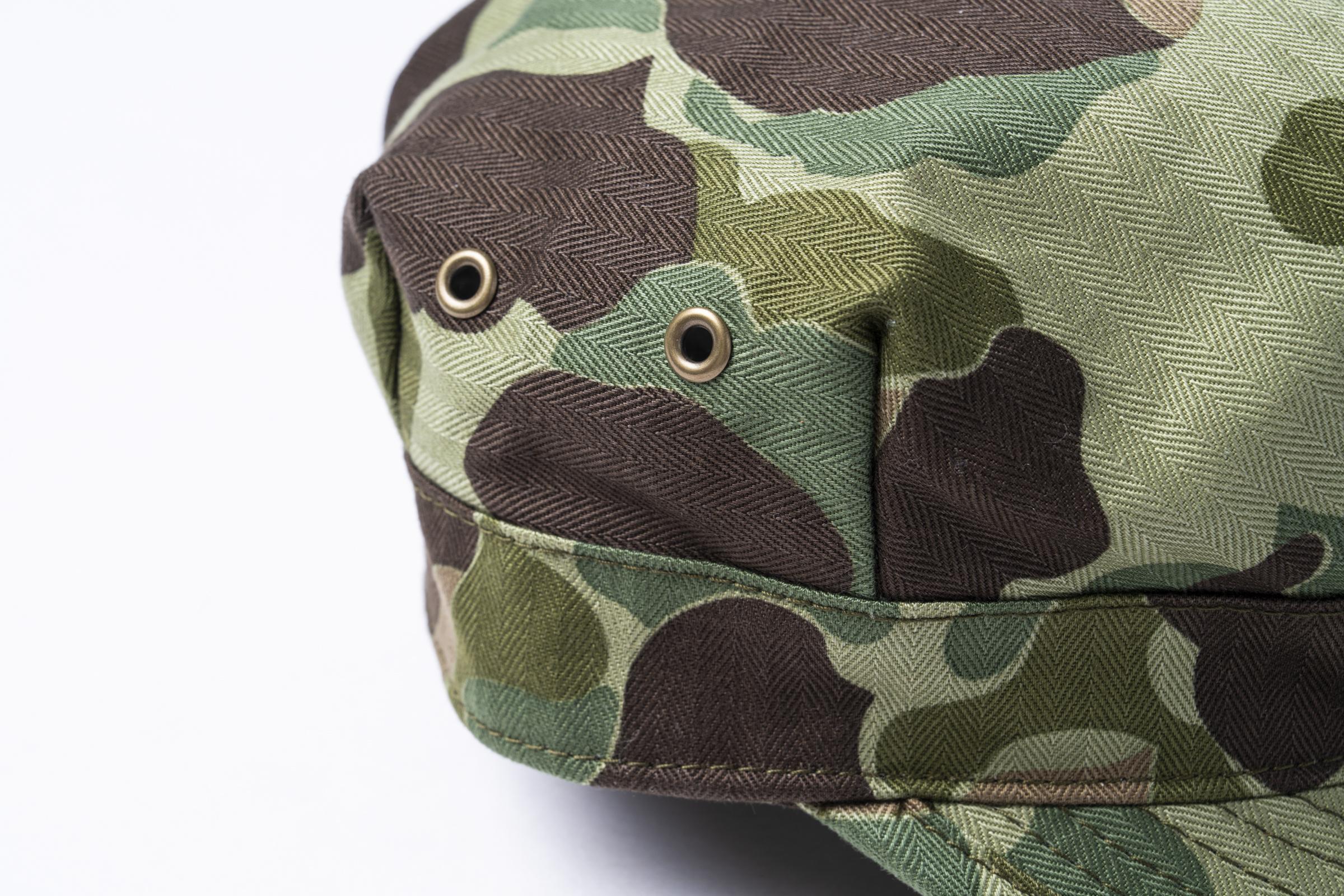 MA26003 P1944 REVERSIBLE FROGSKIN CAMOUFLAGE CAP - GREEN